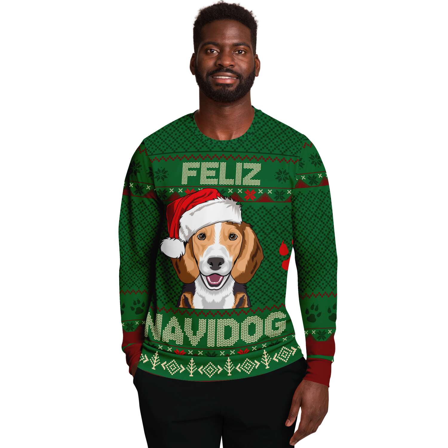 Beagle Feliz Navidog Ugly Christmas Sweater