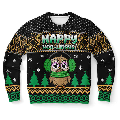 Happy Hoo-Lidays Ugly Christmas Sweater