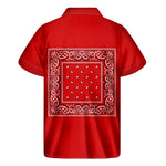 Blood Red Bandana Men's Short Sleeve Shirt