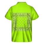 Bright Green Bandana Men's Short Sleeve Shirt
