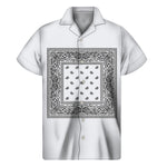 Bright Grey Bandana Men's Short Sleeve Shirt