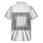 Bright Grey Bandana Men's Short Sleeve Shirt