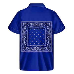 Crip Blue Bandana Men's Short Sleeve Shirt