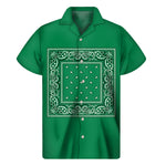 Green Bandana Men's Short Sleeve Shirt