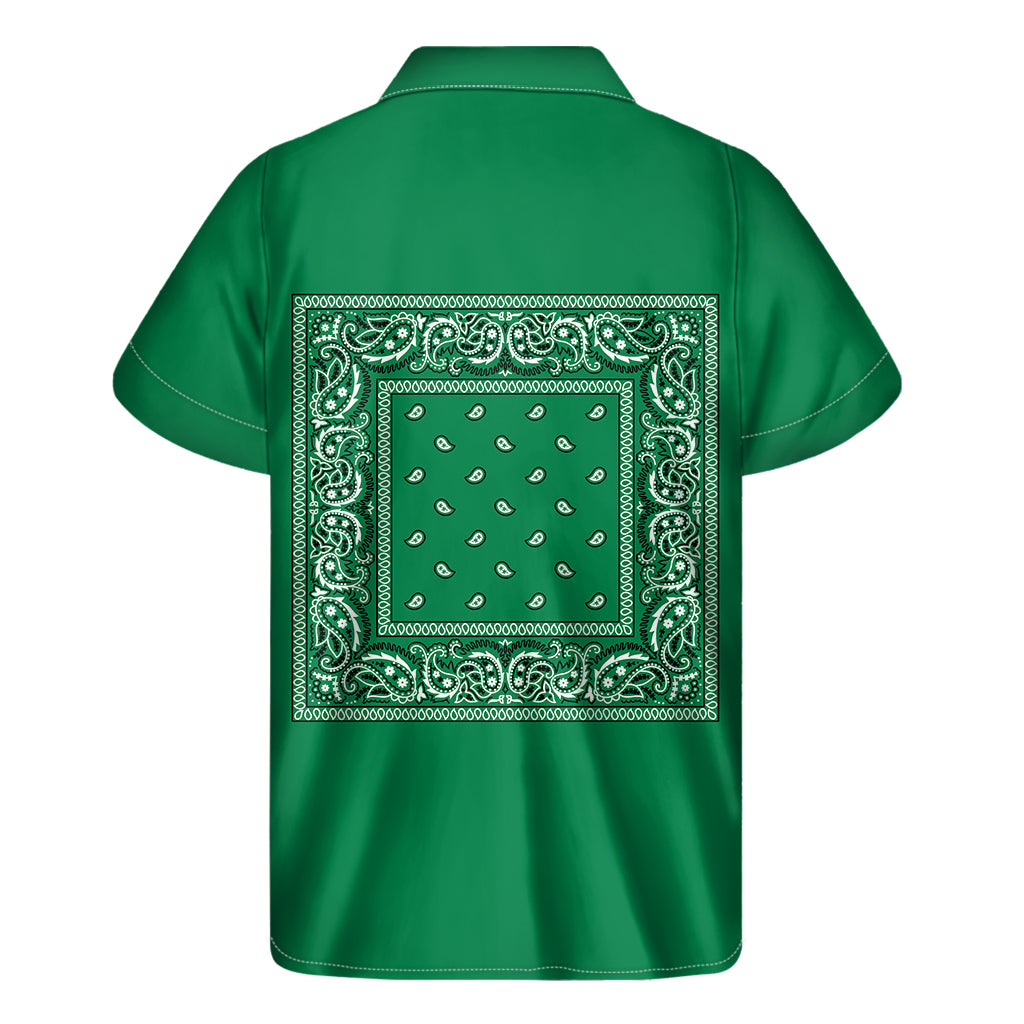 Green Bandana Men's Short Sleeve Shirt