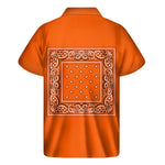 Orange Bandana Men's Short Sleeve Shirt