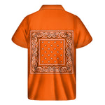 Orange Bandana Men's Short Sleeve Shirt