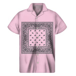Pastel Pink Bandana Men's Short Sleeve Shirt