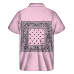 Pastel Pink Bandana Men's Short Sleeve Shirt