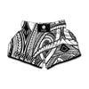 Traditional Fijian Tattoo Print Muay Thai Boxing Shorts