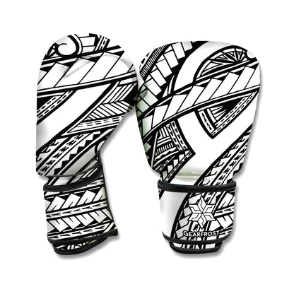 Traditional Fijian Tattoo Print Boxing Gloves