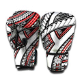Tribal Fijian Tattoo Print Boxing Gloves