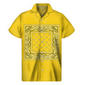 Yellow Bandana Men's Short Sleeve Shirt