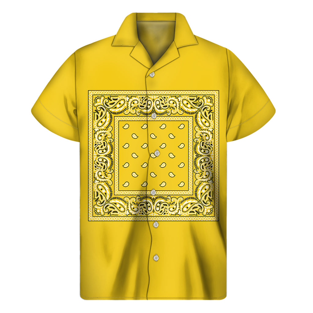 Yellow Bandana Men's Short Sleeve Shirt