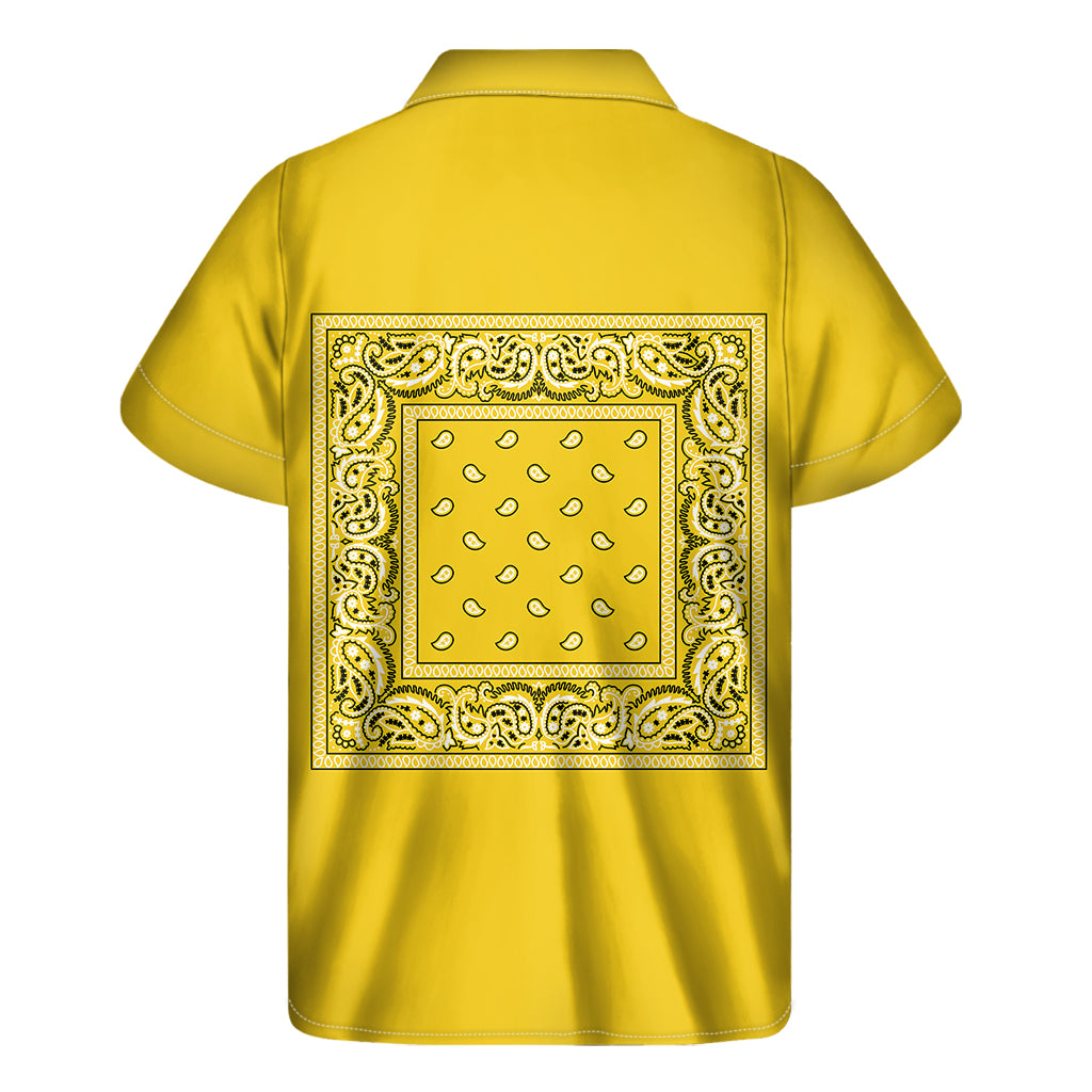 Yellow Bandana Men's Short Sleeve Shirt
