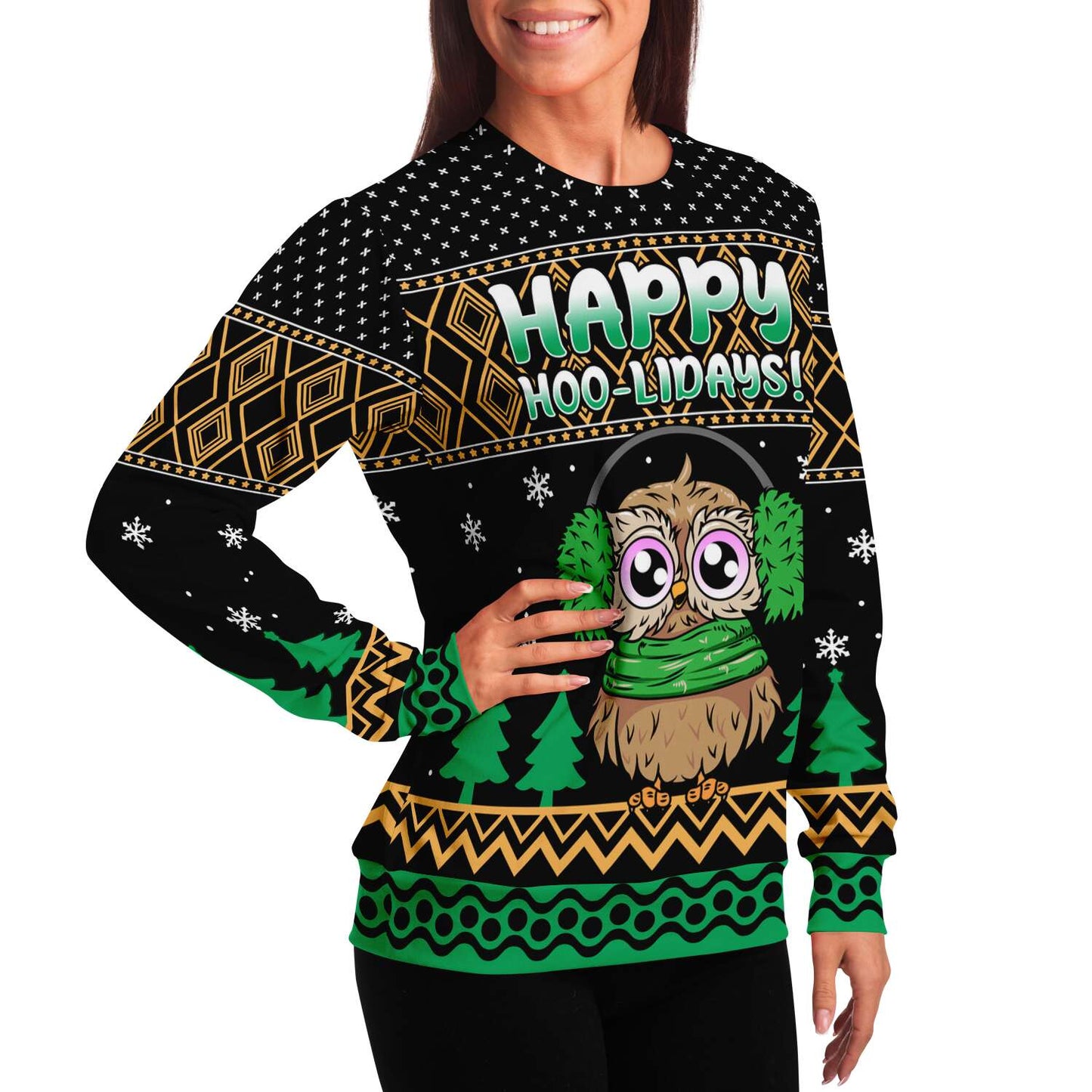 Happy Hoo-Lidays Ugly Christmas Sweater