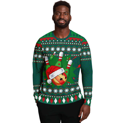 Happy Bowling Ugly Christmas Sweater