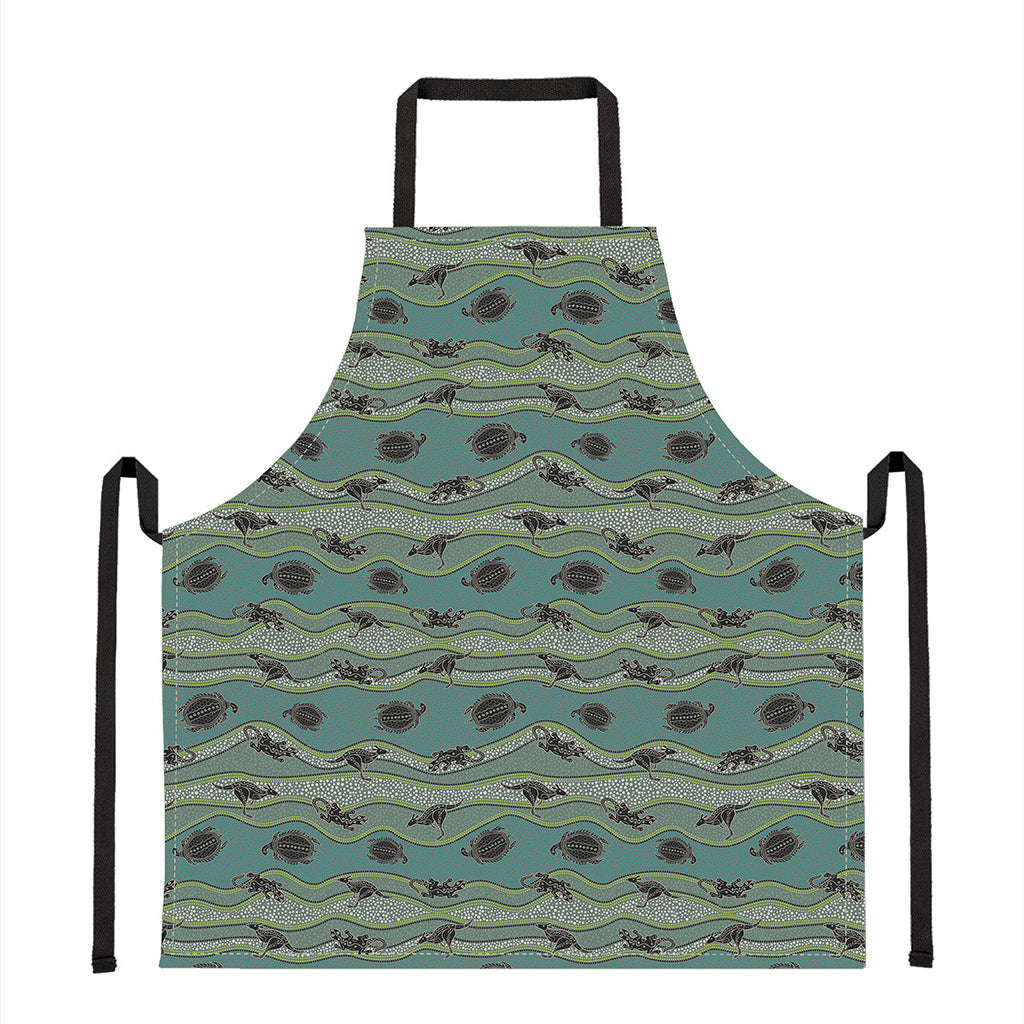 Aboriginal Animals Pattern Print Apron