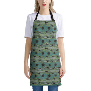 Aboriginal Animals Pattern Print Apron