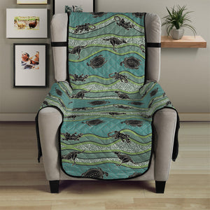 Aboriginal Animals Pattern Print Armchair Protector