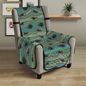 Aboriginal Animals Pattern Print Armchair Protector