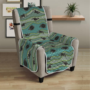 Aboriginal Animals Pattern Print Armchair Protector