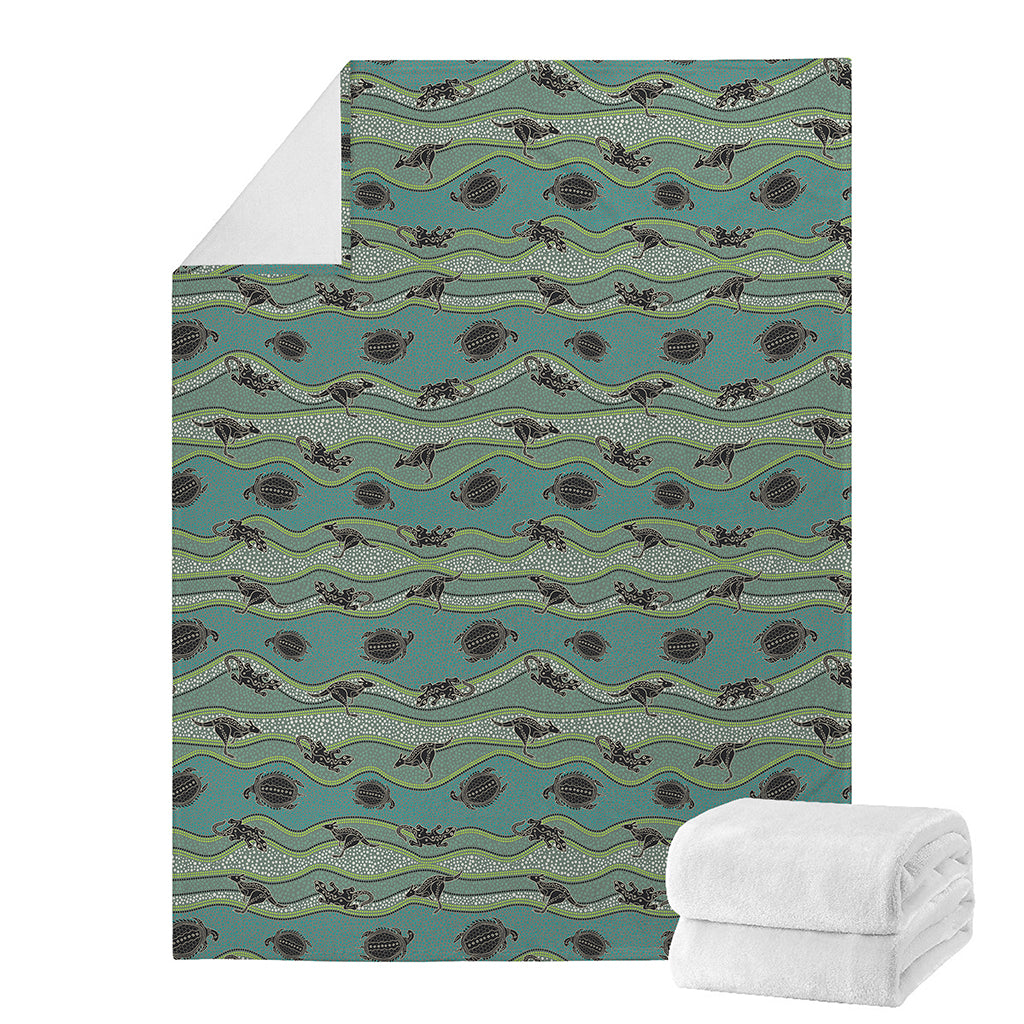 Aboriginal Animals Pattern Print Blanket