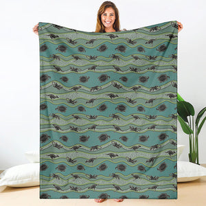 Aboriginal Animals Pattern Print Blanket