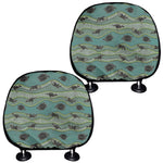 Aboriginal Animals Pattern Print Car Headrest Covers