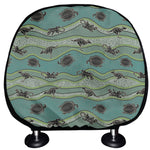 Aboriginal Animals Pattern Print Car Headrest Covers