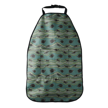 Aboriginal Animals Pattern Print Car Seat Organizers