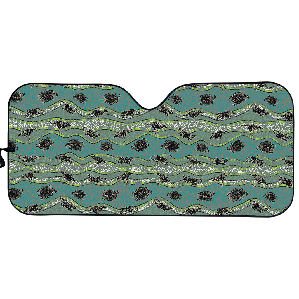 Aboriginal Animals Pattern Print Car Sun Shade