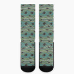 Aboriginal Animals Pattern Print Crew Socks