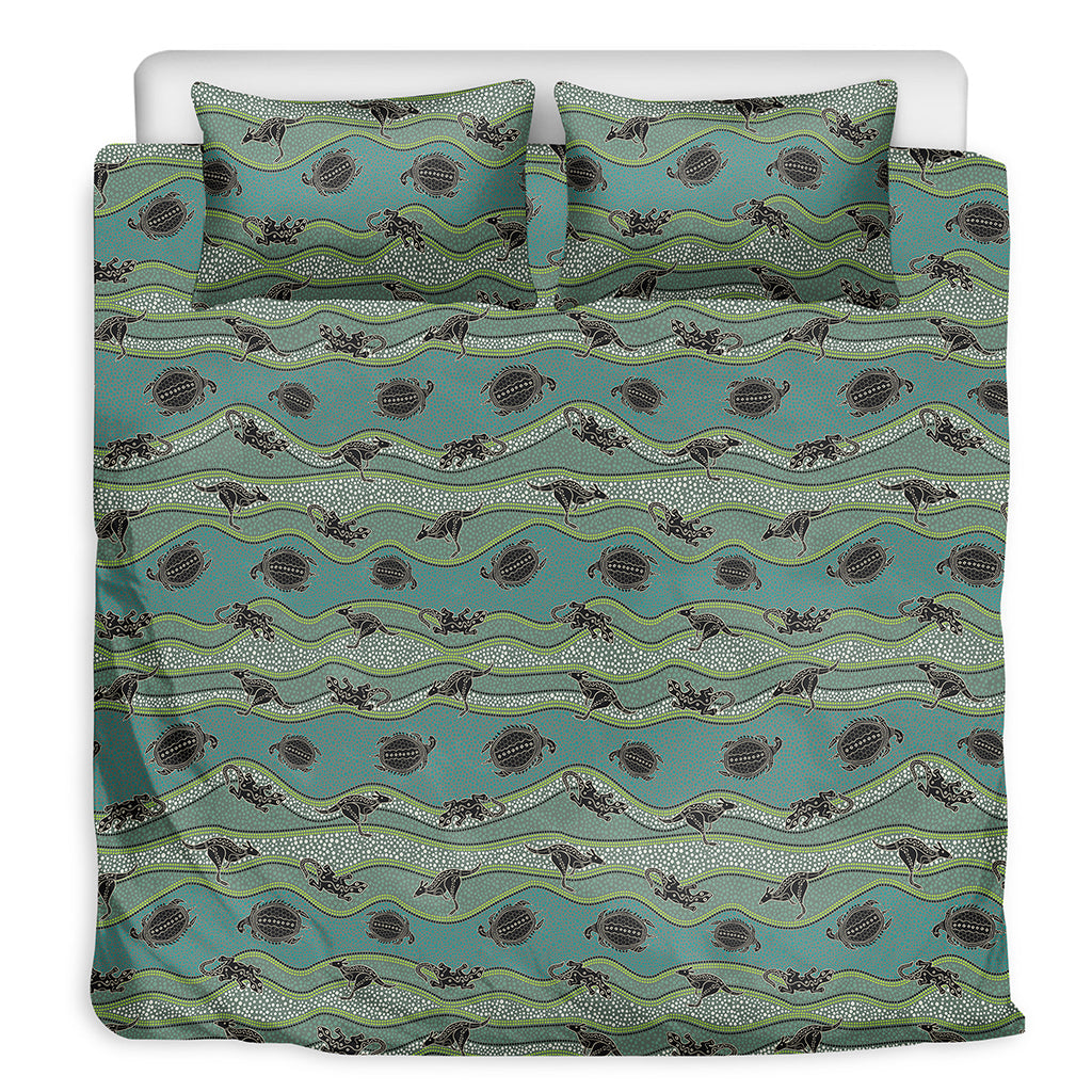 Aboriginal Animals Pattern Print Duvet Cover Bedding Set