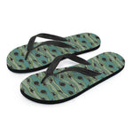 Aboriginal Animals Pattern Print Flip Flops