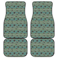 Aboriginal Animals Pattern Print Front and Back Car Floor Mats