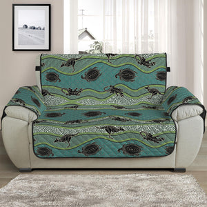 Aboriginal Animals Pattern Print Half Sofa Protector