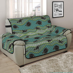 Aboriginal Animals Pattern Print Half Sofa Protector