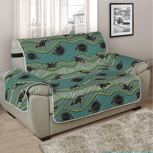 Aboriginal Animals Pattern Print Half Sofa Protector