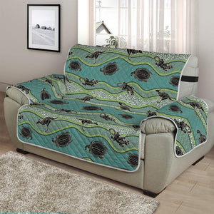 Aboriginal Animals Pattern Print Half Sofa Protector