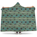 Aboriginal Animals Pattern Print Hooded Blanket