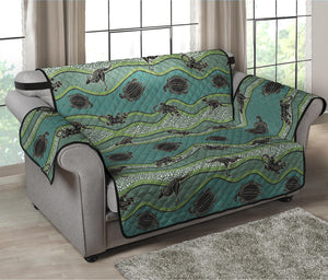 Aboriginal Animals Pattern Print Loveseat Protector