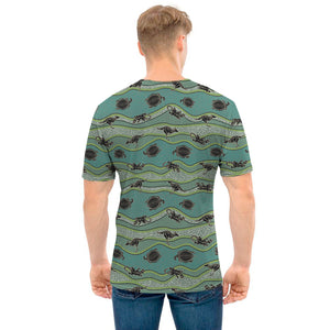 Aboriginal Animals Pattern Print Men's T-Shirt