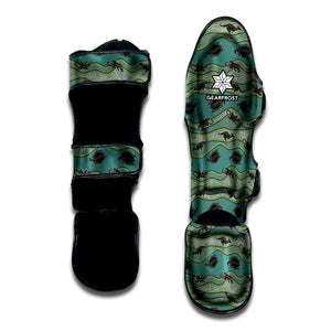 Aboriginal Animals Pattern Print Muay Thai Shin Guard