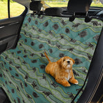 Aboriginal Animals Pattern Print Pet Car Back Seat Cover