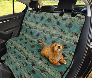 Aboriginal Animals Pattern Print Pet Car Back Seat Cover