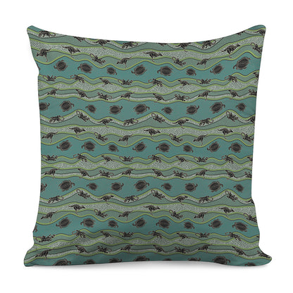 Aboriginal Animals Pattern Print Pillow Cover
