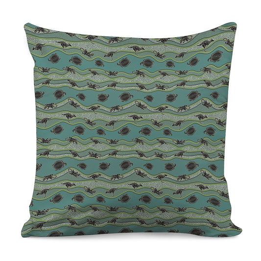 Aboriginal Animals Pattern Print Pillow Cover