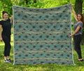 Aboriginal Animals Pattern Print Quilt