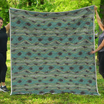Aboriginal Animals Pattern Print Quilt
